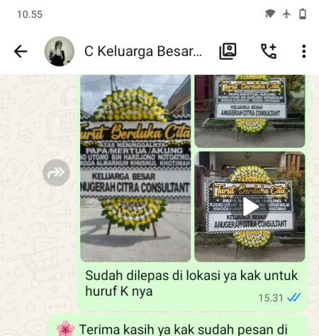 Pengiriman Papan Bunga Duka Donorati Purworejo