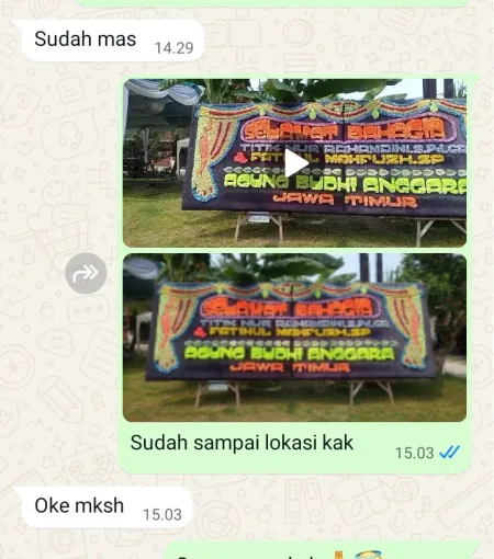 Pengiriman Papan Bunga Donorati Purworejo